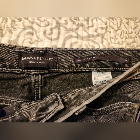 Banana Republic High-Rise Straight Denim - Picture 3 of 3
